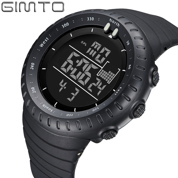 The Shock Watches GIMTO Led Digital Watch Men Waterproof Silicone Military Outdoor Sports Male Clock relogio