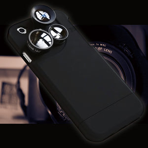 wide angle lens phone case for apple iphone 5 5s 6 6s 6plus 7 7plus