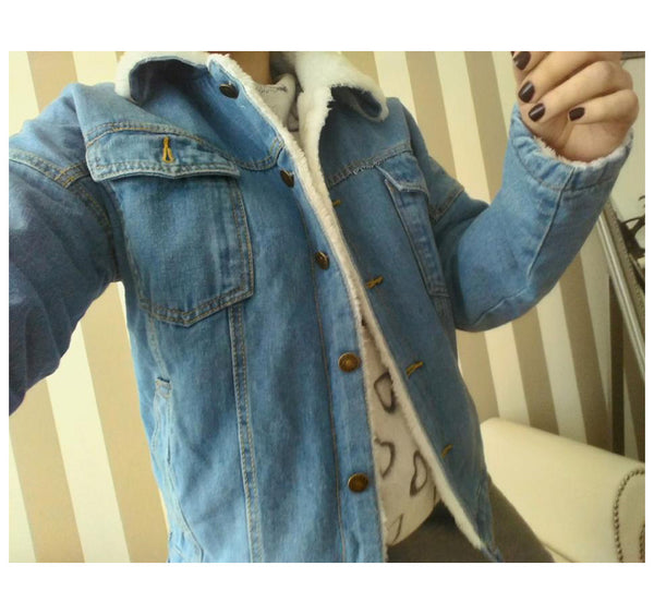 The Denim Bomber Jacket Coat