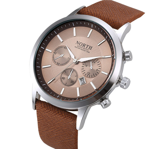 The Wristwatch Leather Strap Male Clock watch