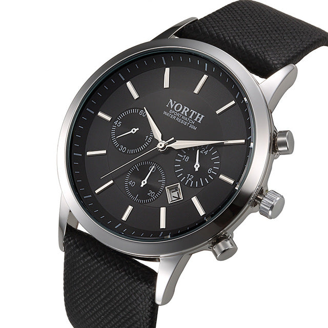 The Wristwatch Leather Strap Male Clock watch