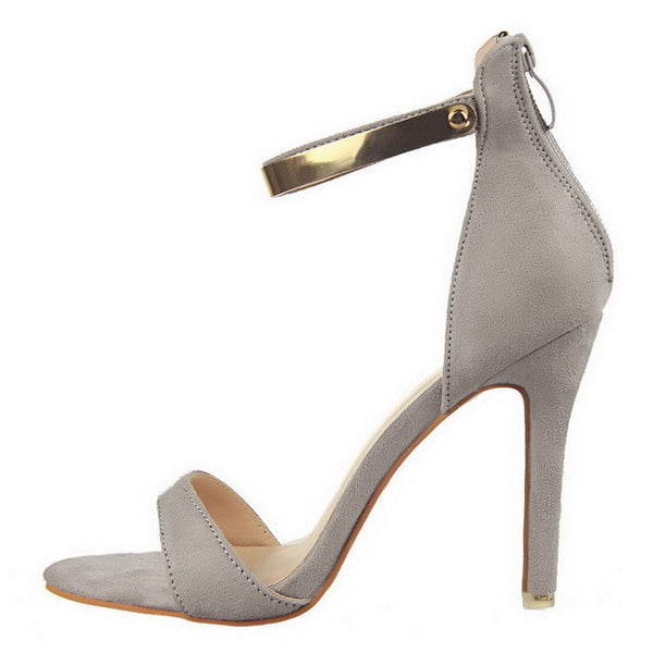 The Nude Suede High Heels