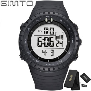 The Shock Watches GIMTO Led Digital Watch Men Waterproof Silicone Military Outdoor Sports Male Clock relogio