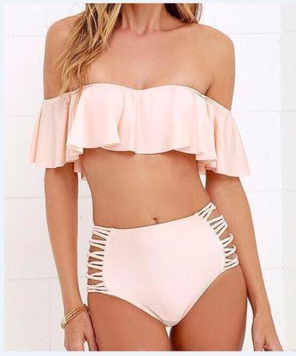 The Ruffle Bandeau Bikini Set