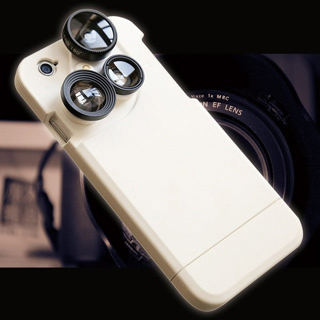 wide angle lens phone case for apple iphone 5 5s 6 6s 6plus 7 7plus