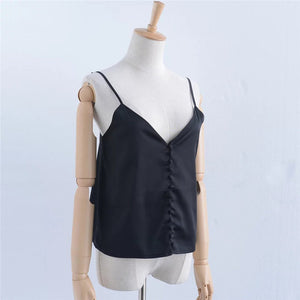 The v neck Satin camisole tank top