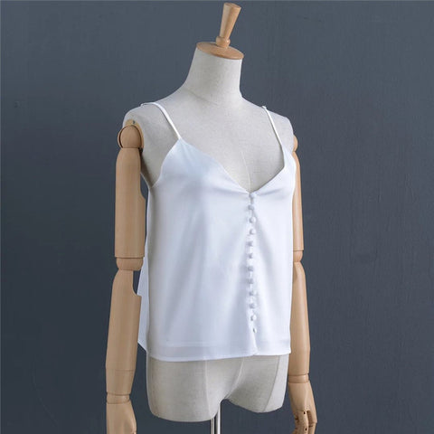 The v neck Satin camisole tank top