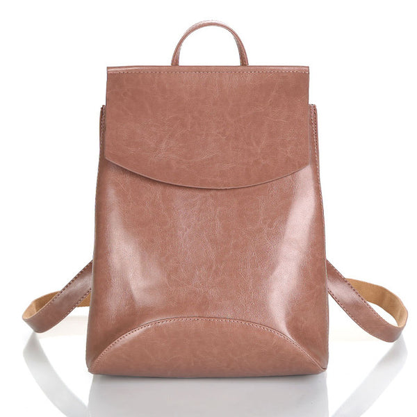 The Leather Bagpack mochila