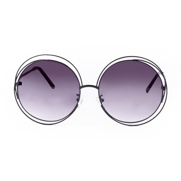 The Oversize Unique Round Wire Sun Glasses