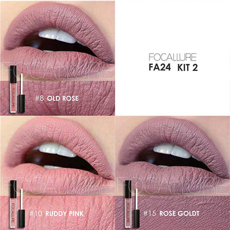 The 3Pcs/kit Lipgloss Long-lasting Lip Colors Makeup