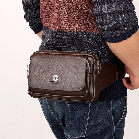 The vintage Leather Chest Bag