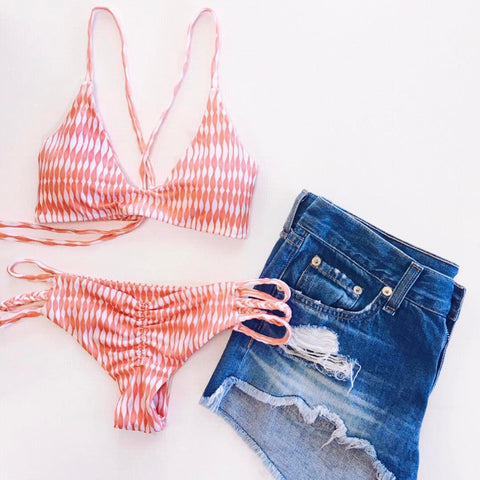 The Floral Print Bikini Summer