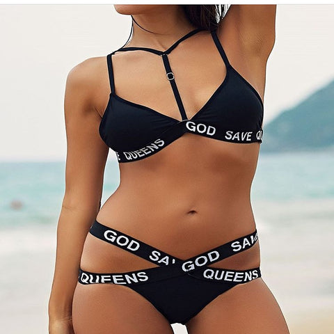 The God Save Queens bikinis set