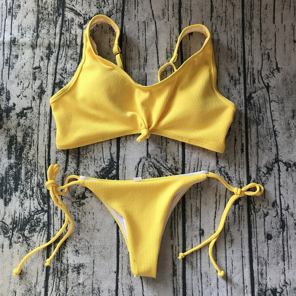 The Solid Brazilian Women Bikini.