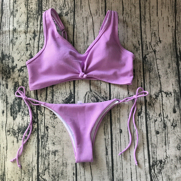 The Solid Brazilian Women Bikini.