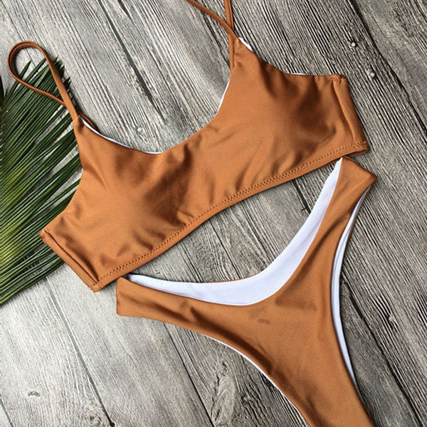 The Solid Brazilian Women Bikini.