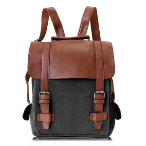 The leather brown bts backpack.