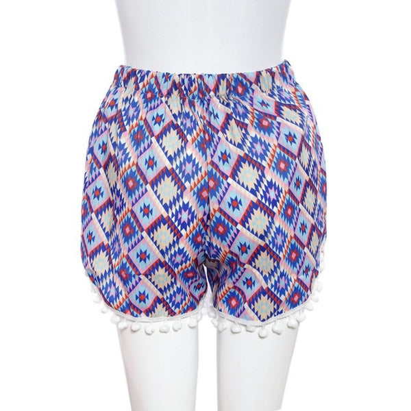 The Summer Women High Waist Floral Shorts