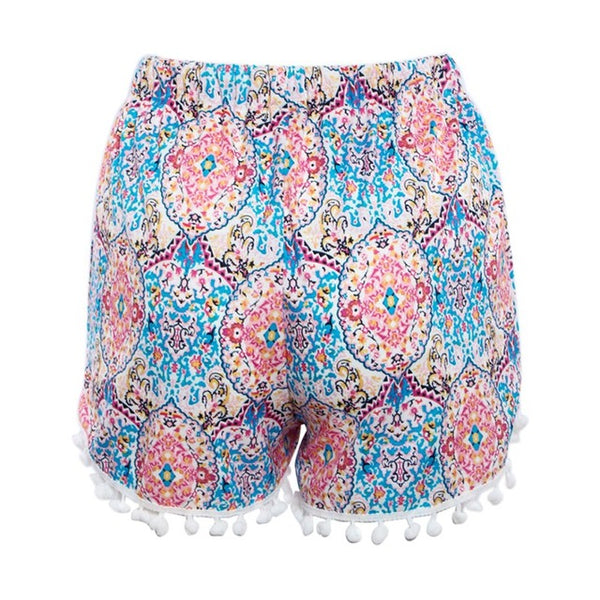 The Summer Women High Waist Floral Shorts