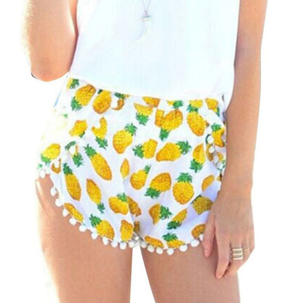 The Summer Women High Waist Floral Shorts