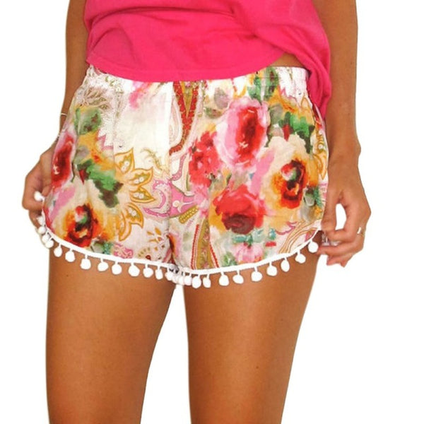 The Summer Women High Waist Floral Shorts