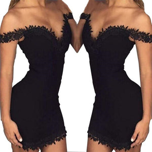 The V-neck vestidos playa Lace Dress