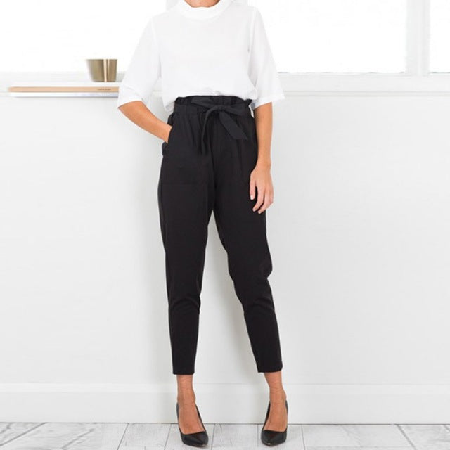 The High Waist Casual Trousers