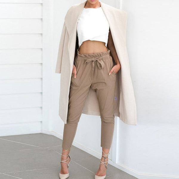 The High Waist Casual Trousers