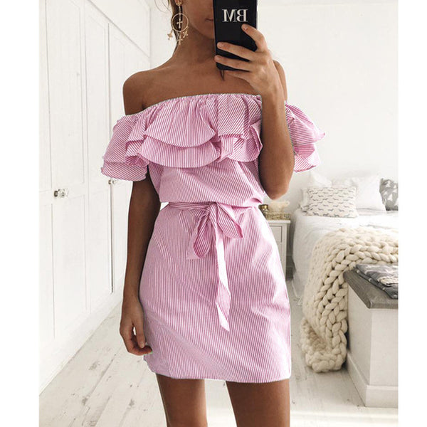 The Off Shoulder Strapless Dress