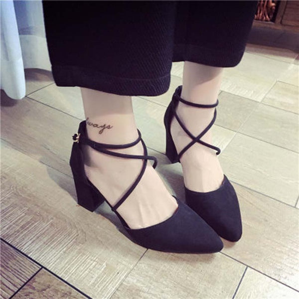 The Lace Up Platform Ankle Strap