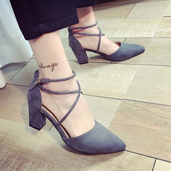 The Lace Up Platform Ankle Strap