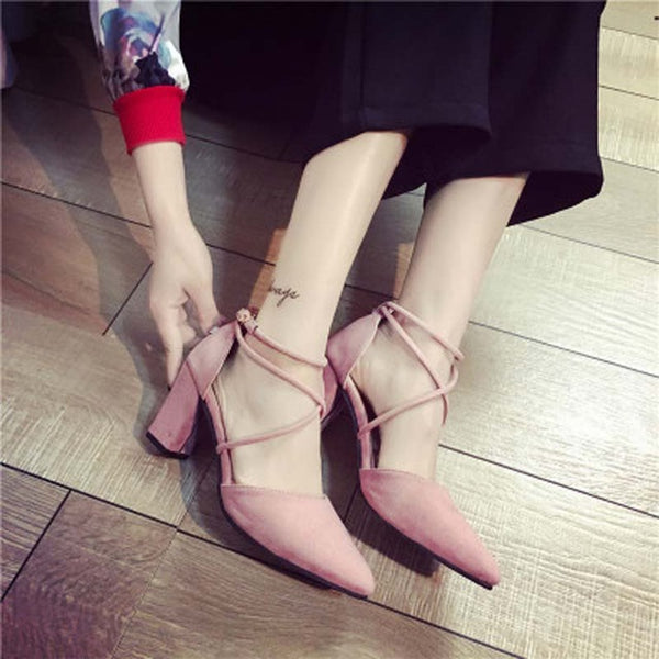 The Lace Up Platform Ankle Strap