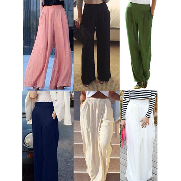 The wide leg flowy harem pants