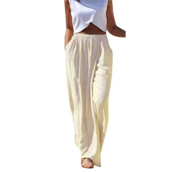 The wide leg flowy harem pants